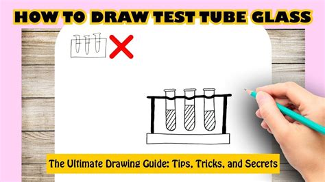 hard glass test tube drawing|working of a test tube.